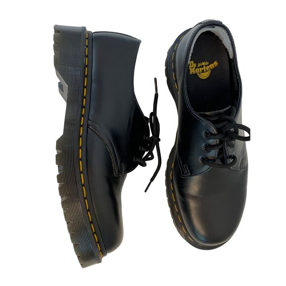 Dr Martens 1461 Bex Black Smooth Leather Lace-Up Shoes Unisex 9 M / 10 L 8931 - Picture 6 of 11